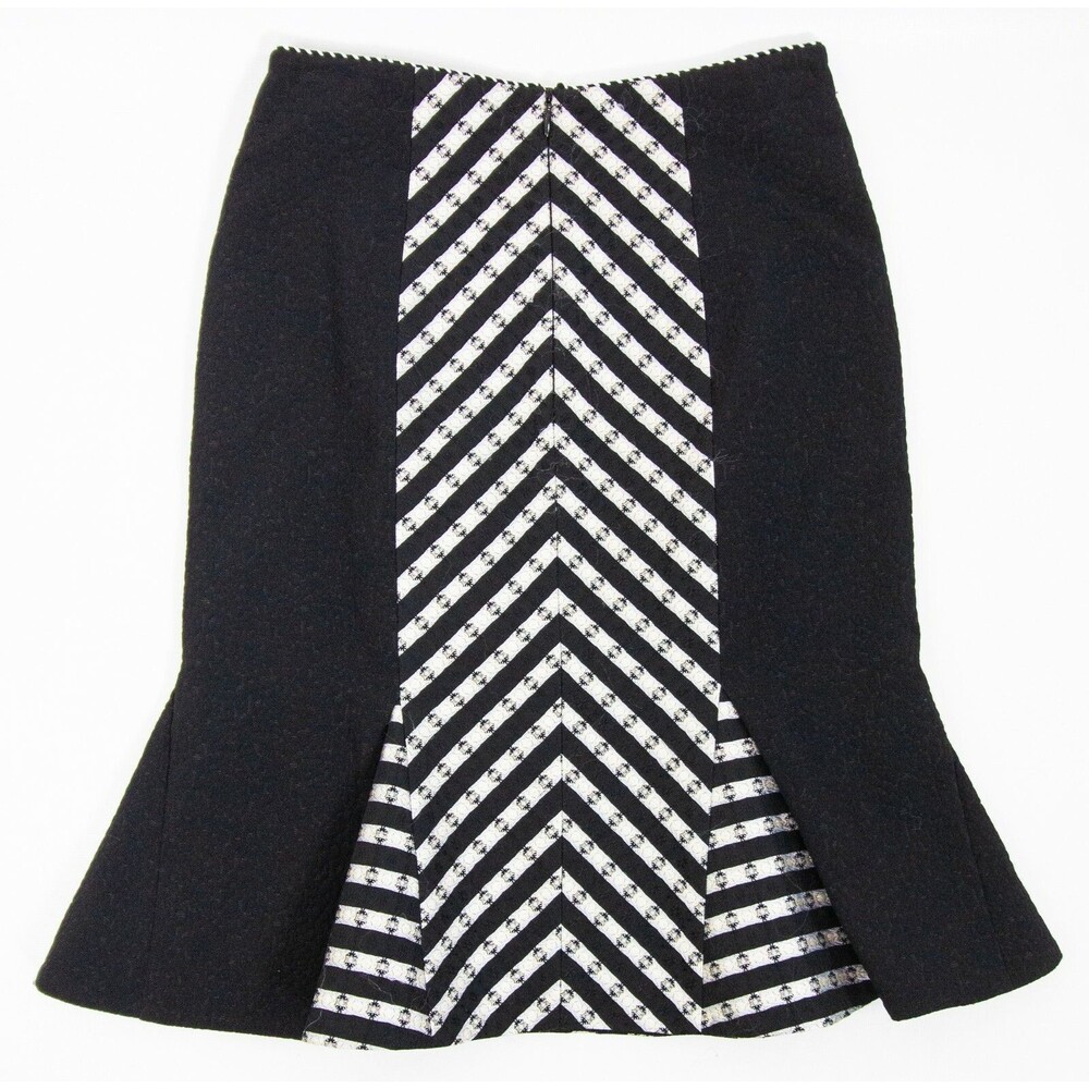 Matthew Williamson Black Fit Flare Skirt Women 6 Designer Luxury Career